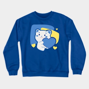 Hearts for cat Crewneck Sweatshirt